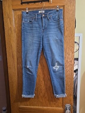 Classic Blue Distressed Women’s Jeans